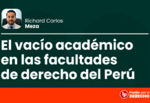 El vacío académico en las facultades de derecho del Perú