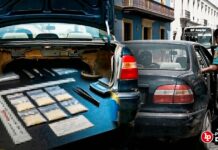 Dictan prisión preventiva a intervenido en auto con placas falsas reportado como robado: PNP halló un celular, chaleco de policía y otros