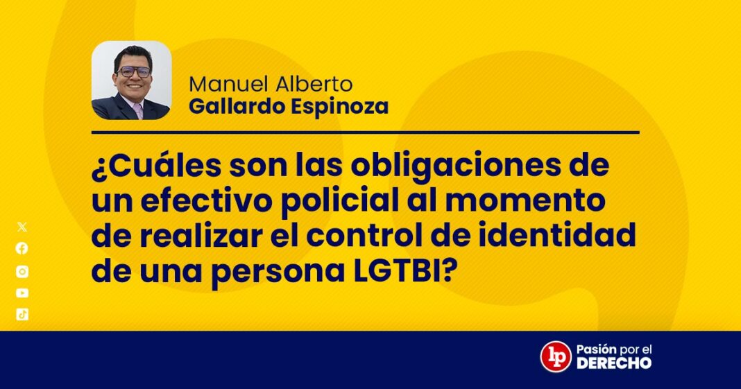 BANNER cuales son las obligaciones de un efectivo policial identidad LGTB-LP