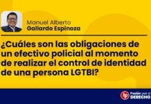 ¿Cuáles son las obligaciones de un efectivo policial al momento de realizar el control de identidad de una persona LGTBI?