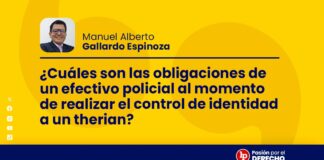 ¿Cuáles son las obligaciones de un efectivo policial al momento de realizar el control de identidad a un therian?
