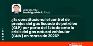 ¿Es constitucional el control de precios del gas licuado de petróleo (GLP) por parte del Estado ante la crisis del gas natural vehicular (GNV) en marzo de 2026?