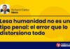 Lesa humanidad no es un tipo penal: el error que lo distorsiona todo