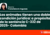 Los animales tienen una doble condición jurídica: a propósito de la sentencia C-332 de 2025 (Colombia)
