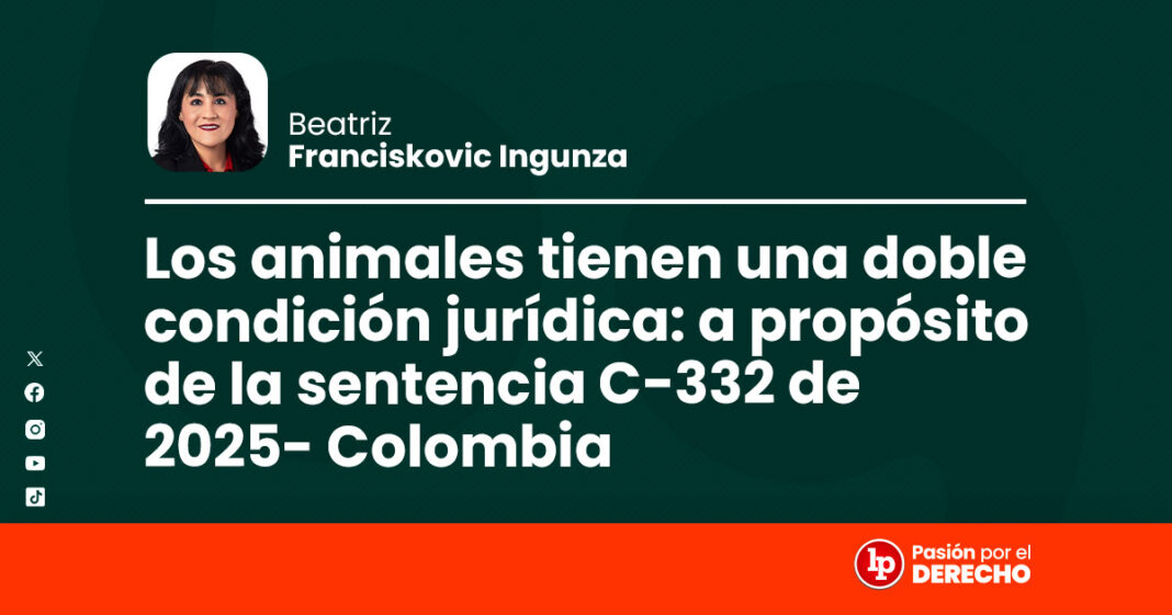 BANNER los animales tienen una doble condicion juridica-LP