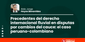 Precedentes del derecho internacional fluvial en disputas por cambios del cauce: el caso peruano-colombiano