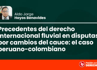 Precedentes del derecho internacional fluvial en disputas por cambios del cauce: el caso peruano-colombiano