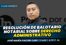 Clase de resolución de balotario notarial sobre derecho administrativo