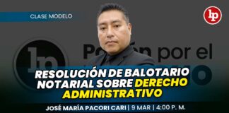 Clase de resolución de balotario notarial sobre derecho administrativo
