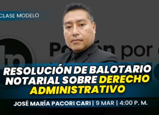 Clase de resolución de balotario notarial sobre derecho administrativo