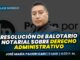 Clase de resolución de balotario notarial sobre derecho administrativo