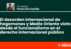 El desorden internacional de hegemones y Medio Oriente visto desde el funcionalismo en el derecho internacional público