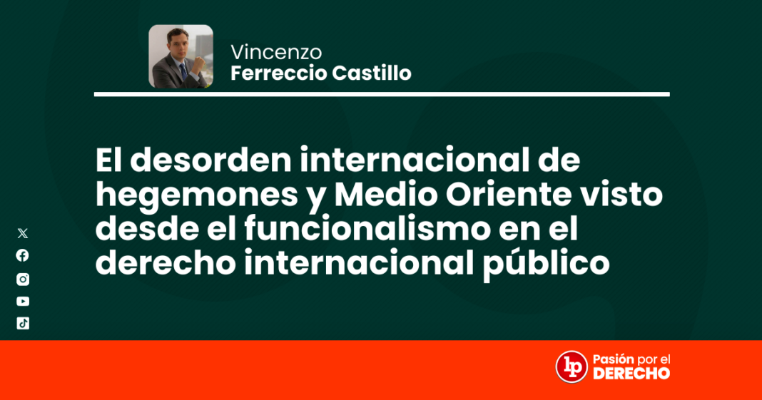 Desorden internacional de hegemones medio oriente - LPDerecho