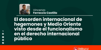 El desorden internacional de hegemones y Medio Oriente visto desde el funcionalismo en el derecho internacional público
