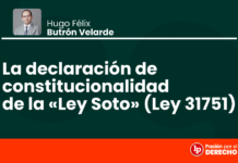La declaración de constitucionalidad de la «Ley Soto» (Ley 31751)