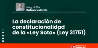 La declaración de constitucionalidad de la «Ley Soto» (Ley 31751)