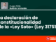 La declaración de constitucionalidad de la «Ley Soto» (Ley 31751)