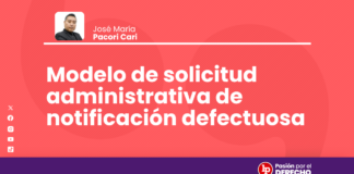 Modelo de solicitud administrativa de notificación defectuosa