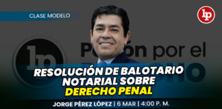 Clase de resolución de balotario notarial sobre derecho penal