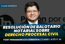Clase de resolución de balotario notarial sobre derecho procesal civil