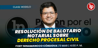 Clase de resolución de balotario notarial sobre derecho procesal civil