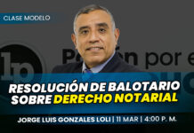 Clase de resolución de balotario sobre derecho notarial