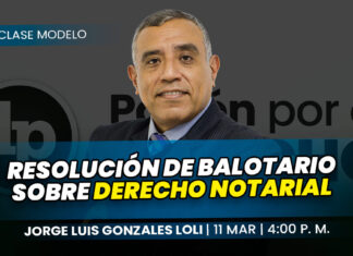 Clase de resolución de balotario sobre derecho notarial