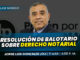 Clase de resolución de balotario sobre derecho notarial