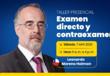 Taller presencial «Examen directo y contraexamen» con Leonardo Moreno Holman (sáb. 7 de marzo)