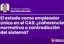 El estado como empleador único en el CAS: ¿coherencia normativa o contradicción del sistema?
