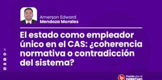 El estado como empleador único en el CAS: ¿coherencia normativa o contradicción del sistema?