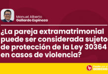 ¿La pareja extramatrimonial puede ser considerada sujeto de protección de la Ley 30364 en casos de violencia?