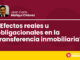 ¿Efectos reales u obligacionales en la transferencia inmobiliaria?