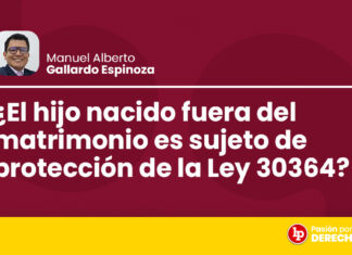 ¿El hijo nacido fuera del matrimonio es sujeto de protección de la Ley 30364?