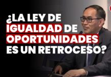 ¿La ley de igualdad de oportunidades es un retroceso? JNJ entrevista a Marco Antonio Lavilla Quispe