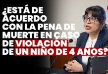 ¿Está de acuerdo con la pena de muerte en caso de violación de un niño de 4 años? JNJ entrevista a Shirley Magali Velarde Benavides