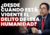 ¿Desde cuándo está vigente el delito de lesa humanidad? JNJ entrevista a Óscar Alberto Salas Gallegos