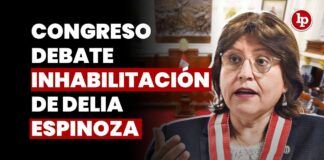 Congreso rechaza informe que recomendó la inhabilitación de Delia Espinoza por 10 años