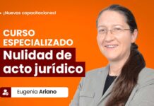 Curso especializado: Nulidad de acto jurídico. Hasta 3 JUN dos libros gratis