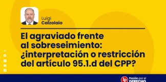 El agraviado frente al sobreseimiento: ¿interpretación o restricción del artículo 95.1.d del CPP?