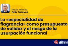La «especialidad de flagrancia» como presupuesto de validez y el riesgo de la usurpación funcional