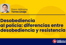 Desobediencia al policía: diferencias entre desobediencia y resistencia