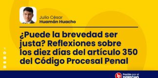 ¿Puede la brevedad ser justa? Reflexiones sobre los diez días del artículo 350 del Código Procesal Penal