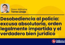Desobediencia al policía: excusa absolutoria, orden legalmente impartida y el verdadero bien jurídico