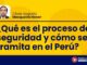 ¿Qué es el proceso de seguridad y cómo se tramita en el Perú?