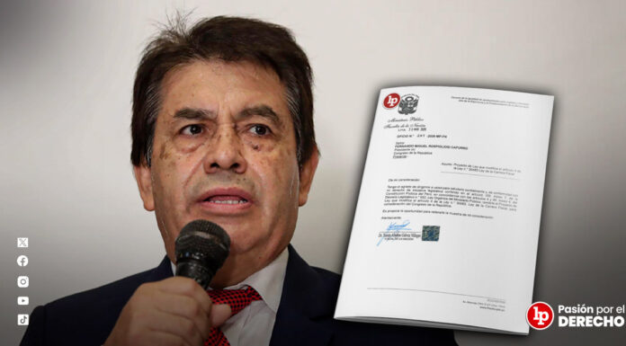 Tomás Gálvez plantea que colegiatura no sea requisito para continuar ejerciendo función de fiscal