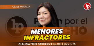 Clase modelo sobre menores infractores. Llena el formulario para recibir las diapositivas