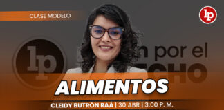 Clase modelo sobre alimentos. Llena el formulario para recibir las diapositivas