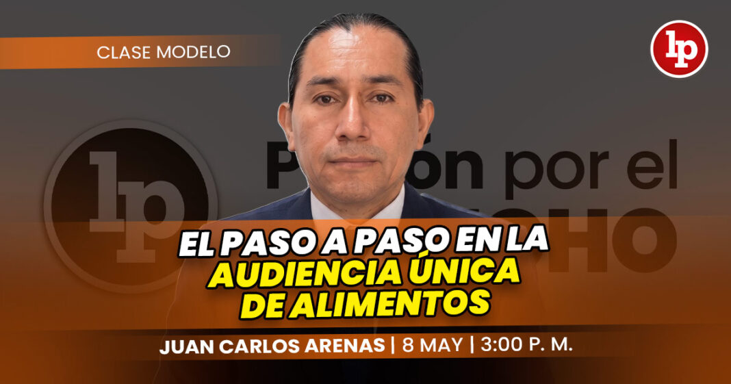 CLASE MODELO-juan carlos arenas_El paso a paso en la audiencia unica de alimentos