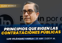 Clase modelo sobre principios que rigen las contrataciones públicas. Llena el formulario para recibir las diapositivas